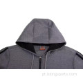 Hoodie de zíper causal por atacado para homens, mulheres